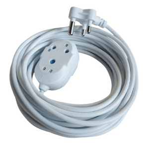 15m Extension Cable With 2 x 16a White