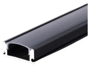 1m Surface Mounted Aluminium Channel for LED Strip Lights 15.5x6.7mm Bing Light 610BK
