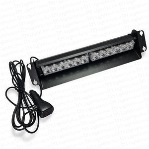 12v 6 Led x 2 Dash Mount Flashing White KM815A Bing Light