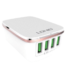 4.4a Rapid Charge 4 Port Usb Travel Compatible Charger