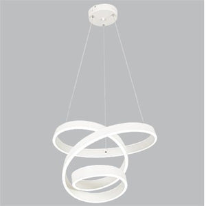 Aluminium and Acrylic LED Pendant PEN617 WHITE Bright Star