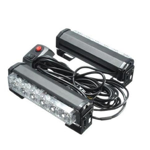 12-24v 6led x 2Module Grill Mount Flashing White Federal Signal P1001k