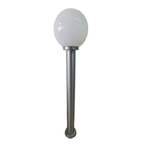 E27 Pillar Light Silver and White