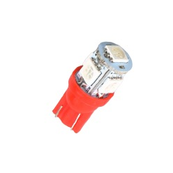 12v T10 5050 x 5 Led Park Light Red Bing Light