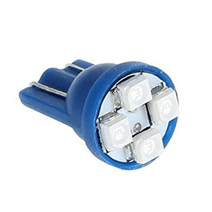 12v T10 3528 x 4 Led Park Light Blue Bing Light