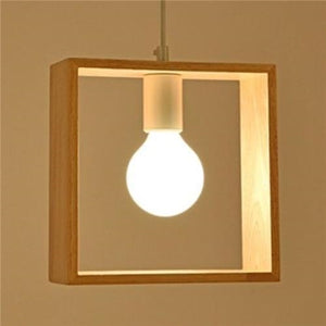 Square Wooden Dining Chandelier DRSA6003
