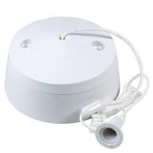 White Ceiling Pull Switch