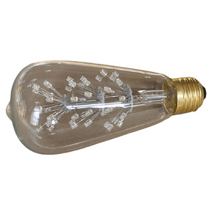 E27 3W LED Filament Bulbs Green 45 LED ST64