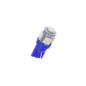 12v T10 5050 x 5 Led Park Light Bulb Blue Bing Light