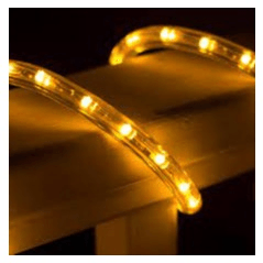 220v 2 Wire Round Led Rope Light 3500k 1m Bing Light