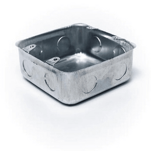 4x4 Recessed Galvanised Steel Wall Box
