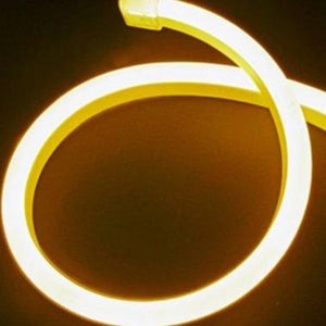 12v 6mm Neon Led Rope Light - Half a meter Cutting point 3000k 1m Bing Light