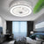 Tri-colour Dimmable Ceiling light with fan and remote