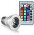 E27 3W RGB Colour Changing Light With Remote