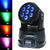 7-LED Mini Moving Head Light DMX512 Stage Light, DJ Party Lights